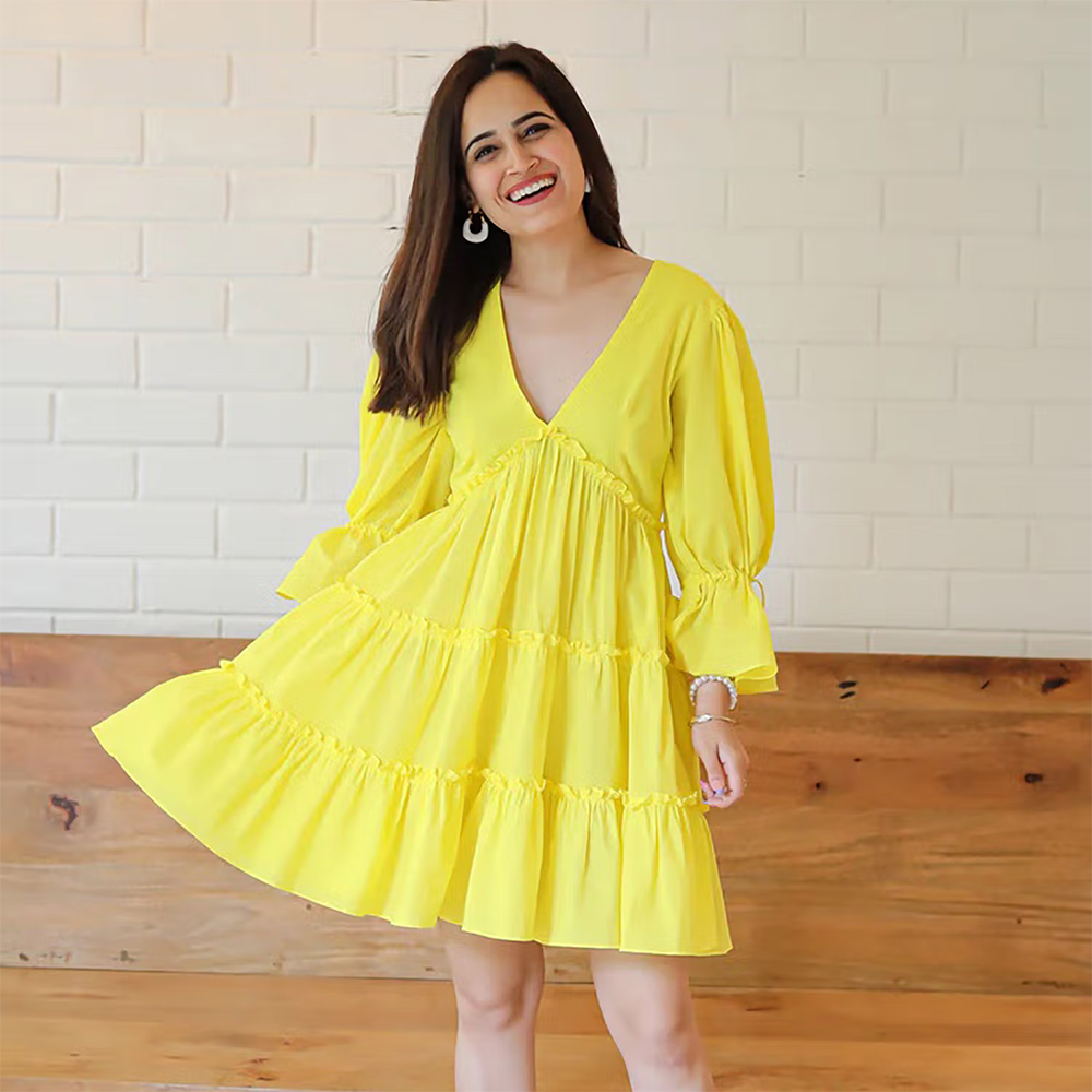 Ordinaree Buttercup Short Dress