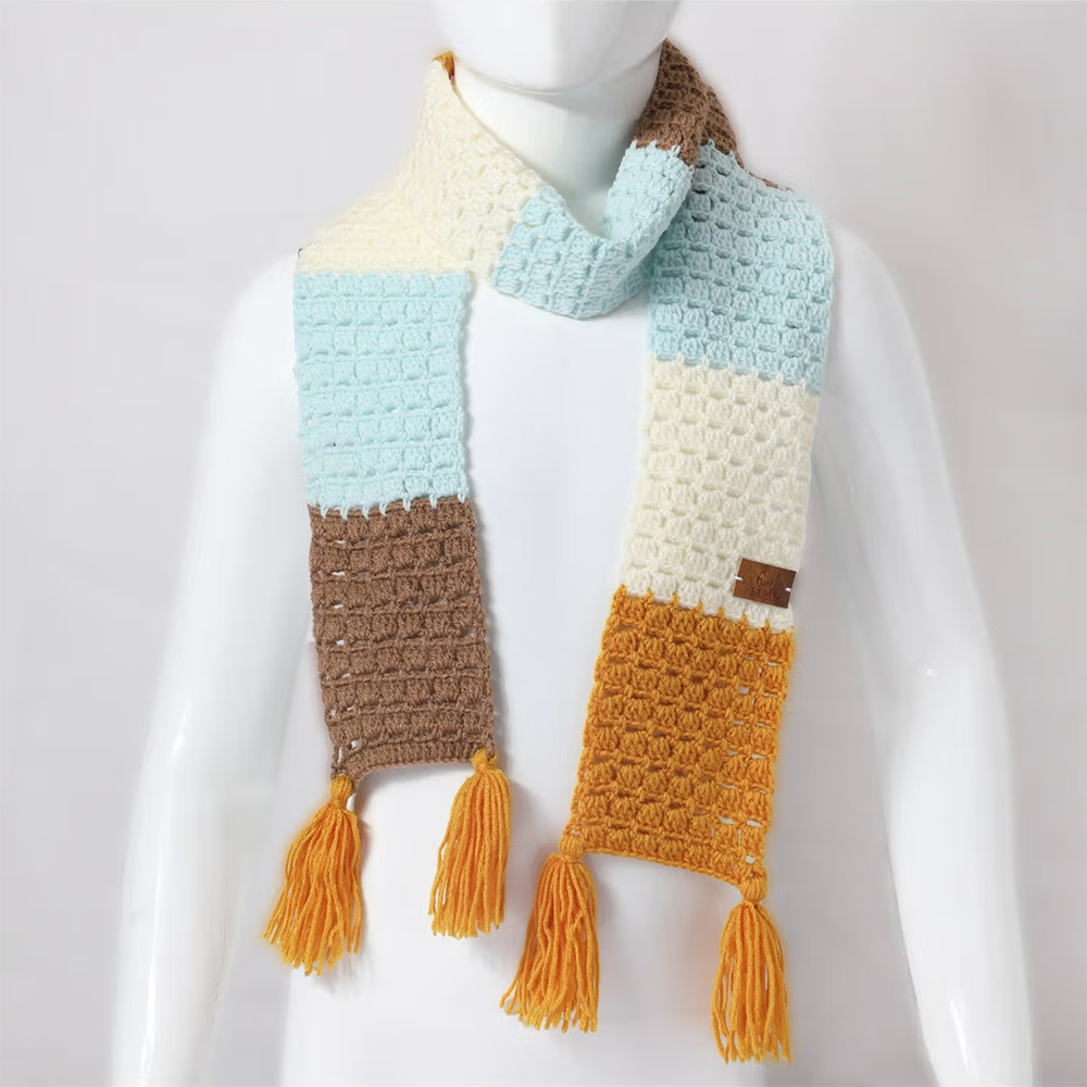 Handmade Woolen Knitted Scarf Muffler