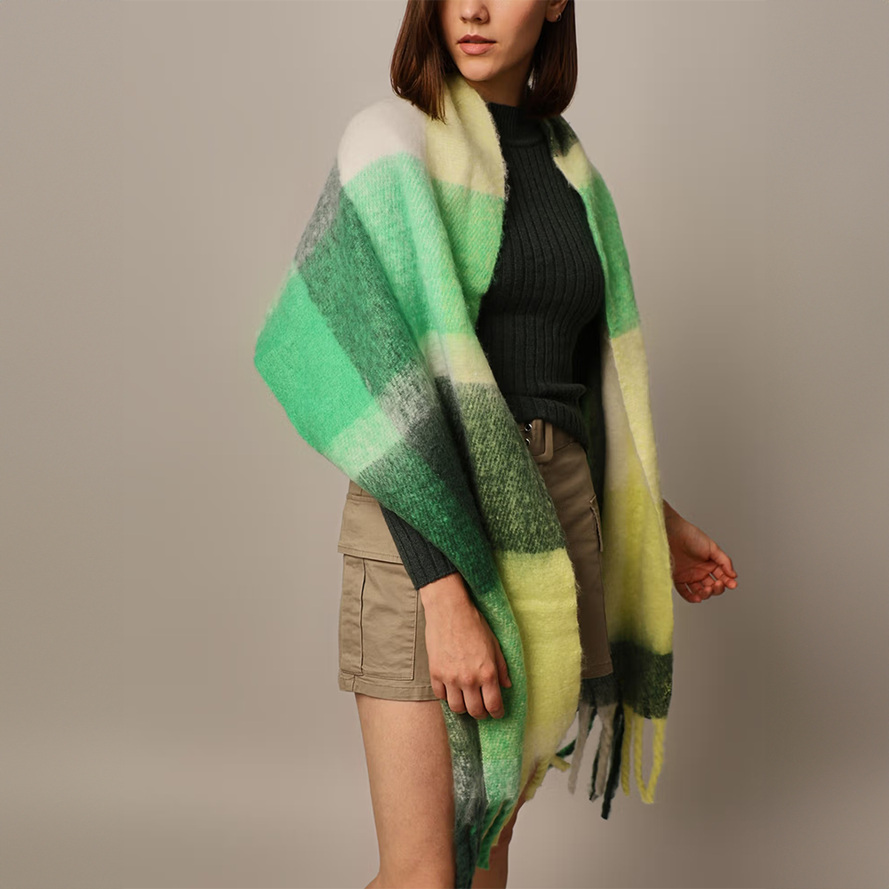 Women Green Scarf