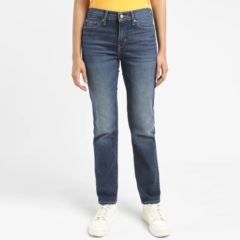 Women Mid Rise 312 Slim Fit Blue Jeans