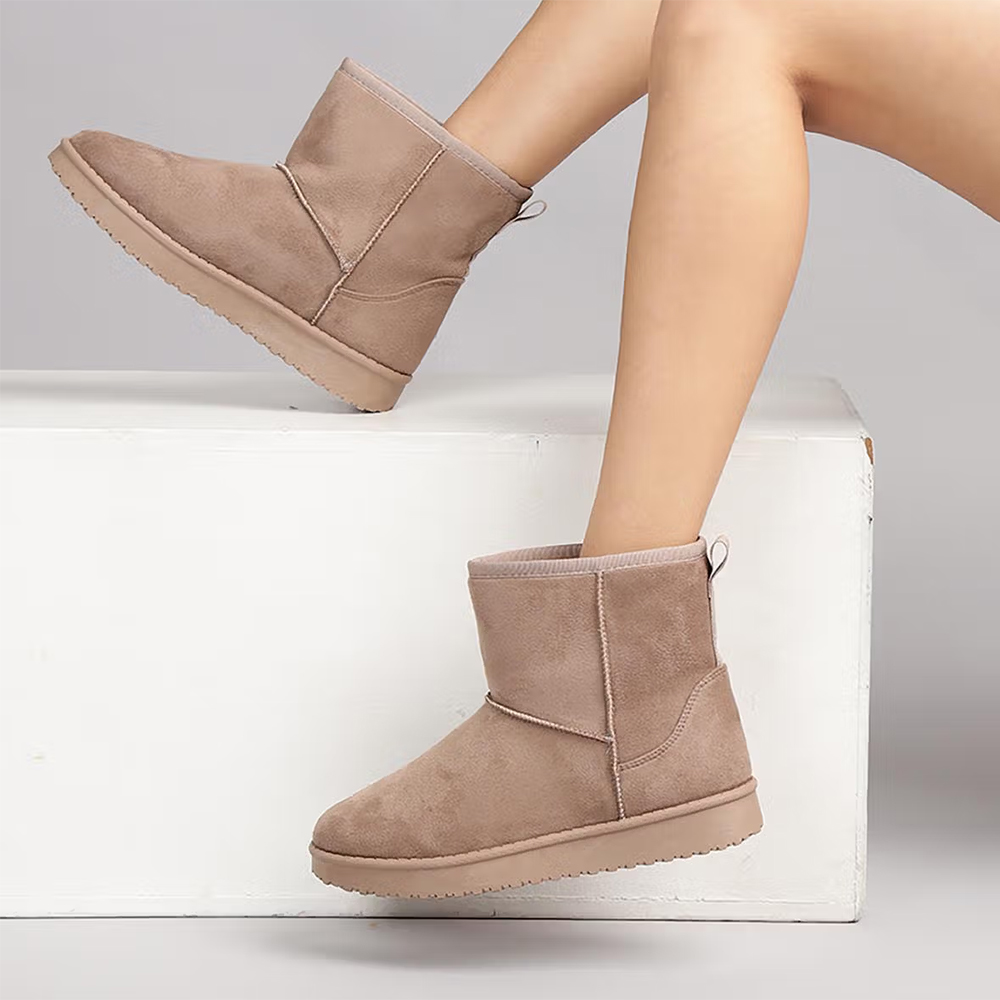 Truffle Collection Khaki Solid Boots