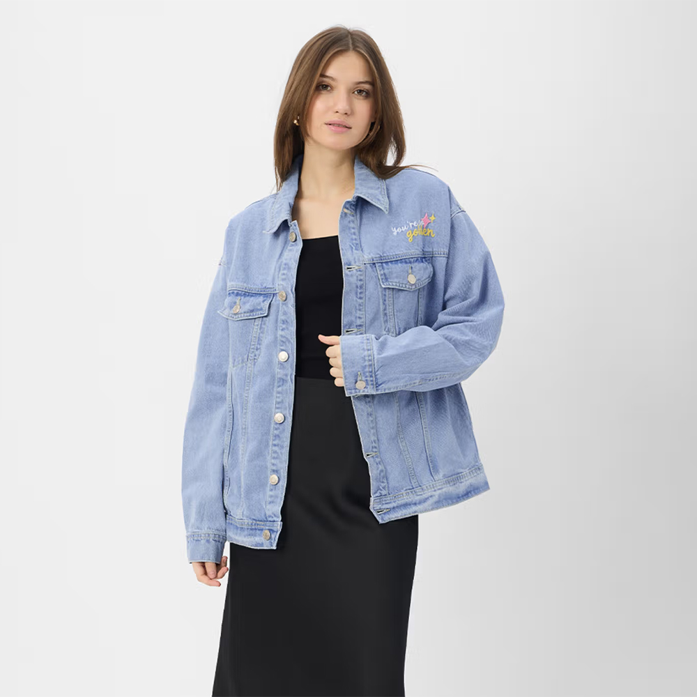 The Souled Store Originals Denim Stardust Women Blue Jacket