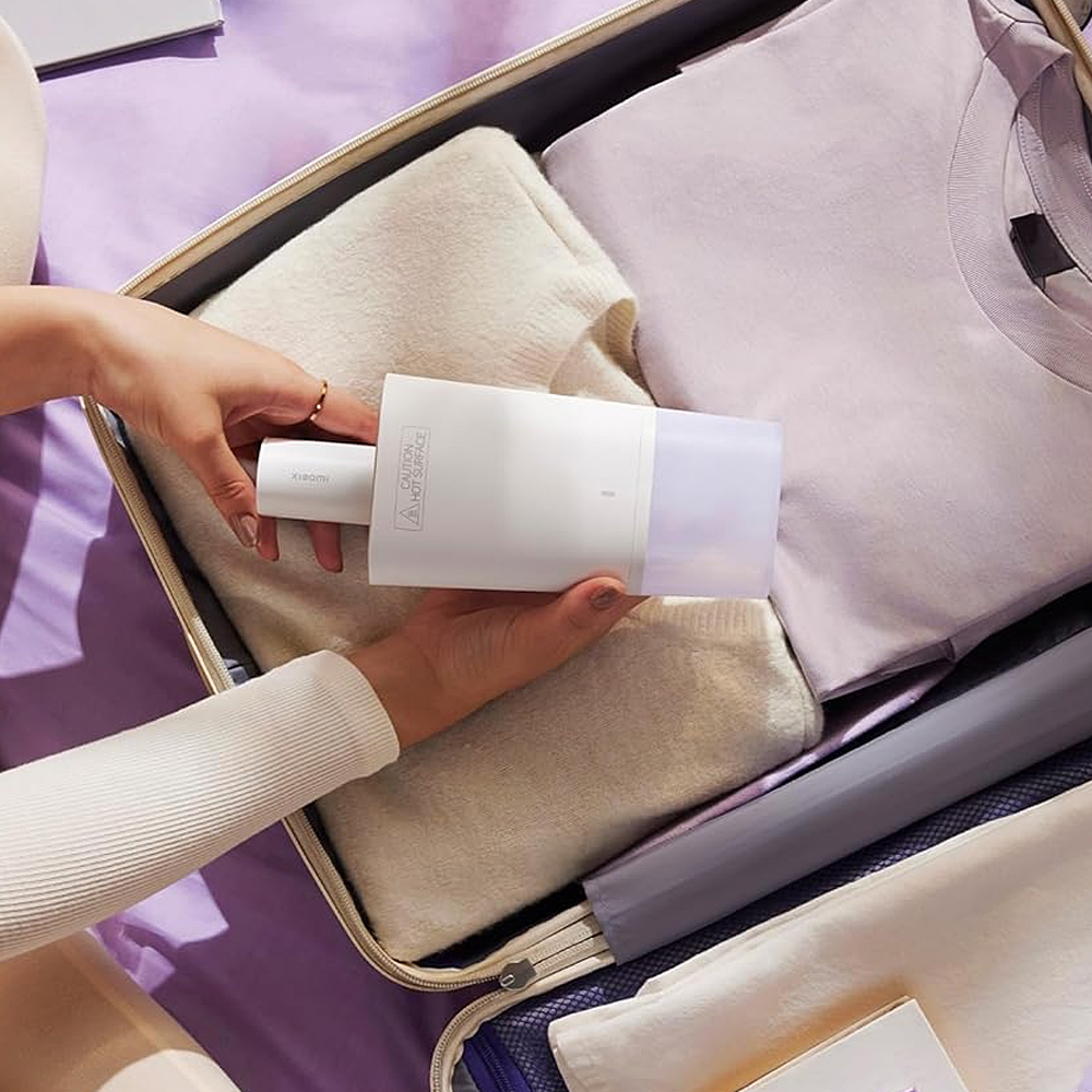 Xiaomi Handheld Garment Steamer, Foldable travel steam iron for clothes, Vertical and Horizontal, Powerful 1300 Watt fast heat up, Kills 99.9%* bacteria, White