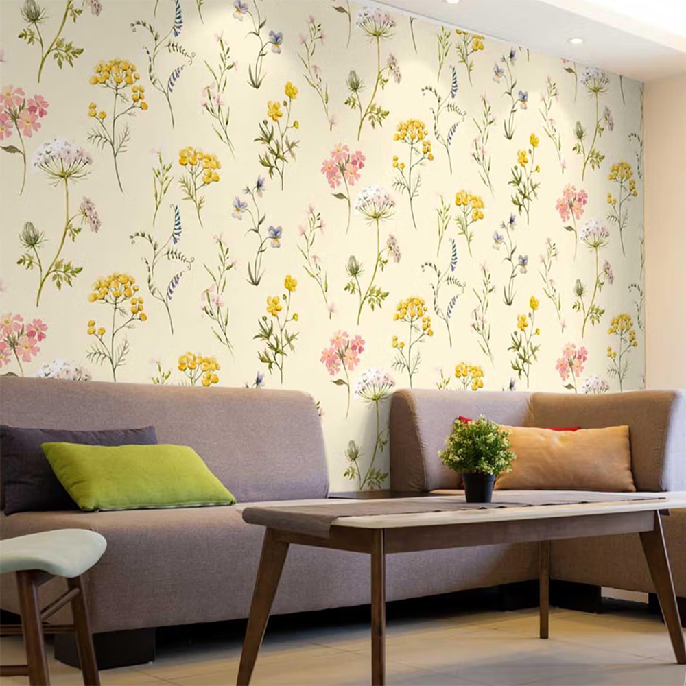 Space of Joy Wild Flowers Self Adhesive Home Decor Wallpaper Sticker