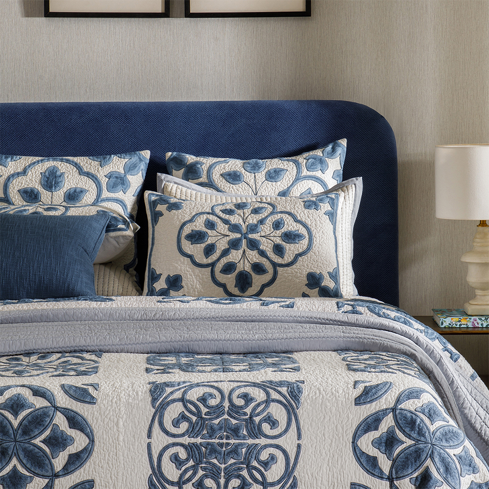 Bed spread Quilted Florence Blue