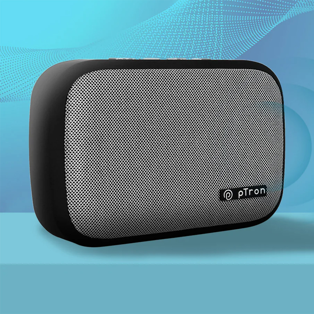 pTron Musicbot Lite 5W Mini Bluetooth Speaker with 6Hrs Playtime, Immersive Sound, 40mm Driver, Bluetooth v5.1 with Strong Connectivity, Portable Design, Integrated Music & Call Control (Black)