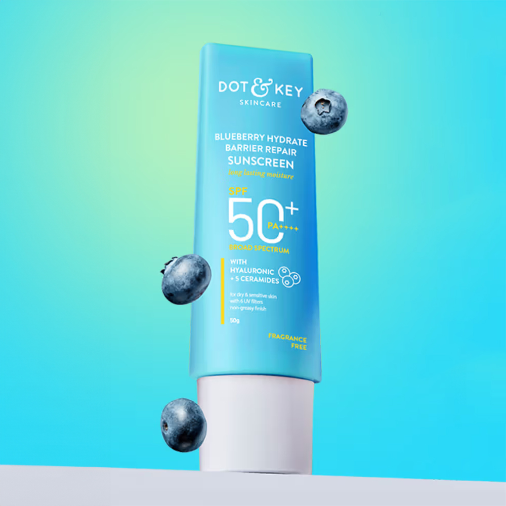 Dot & Key Blueberry Hydrating Barrier Repair Face Sunscreen SPF 50+ PA++++