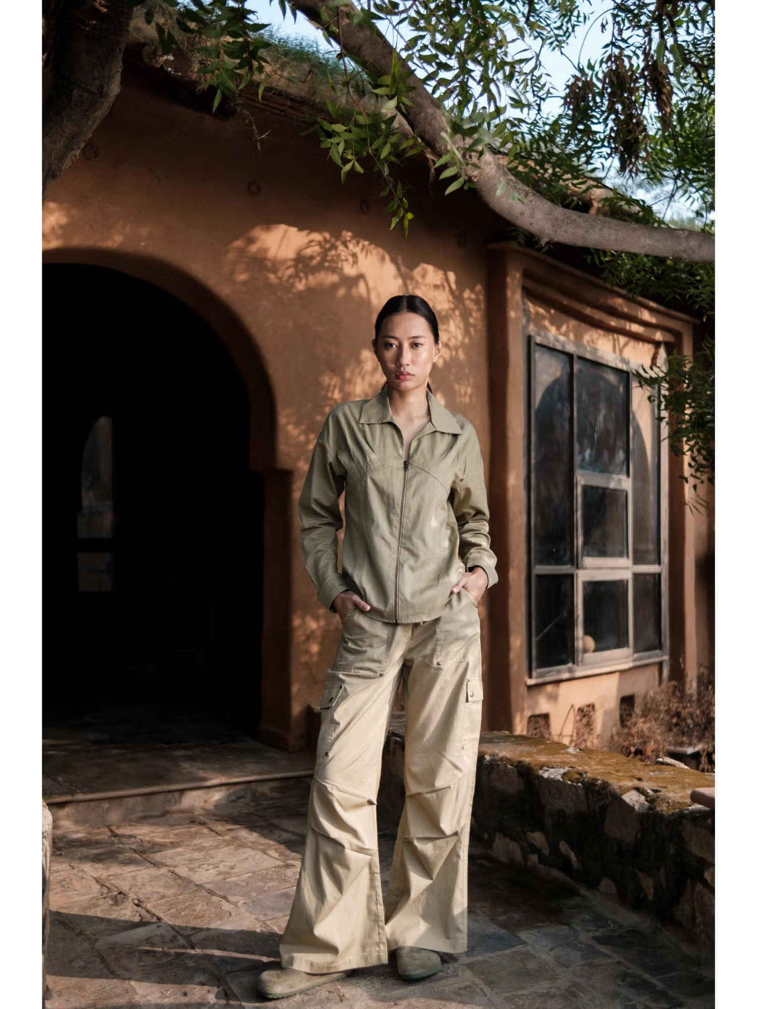 The Terra Tribe Khaki Saigon Parachute Pant