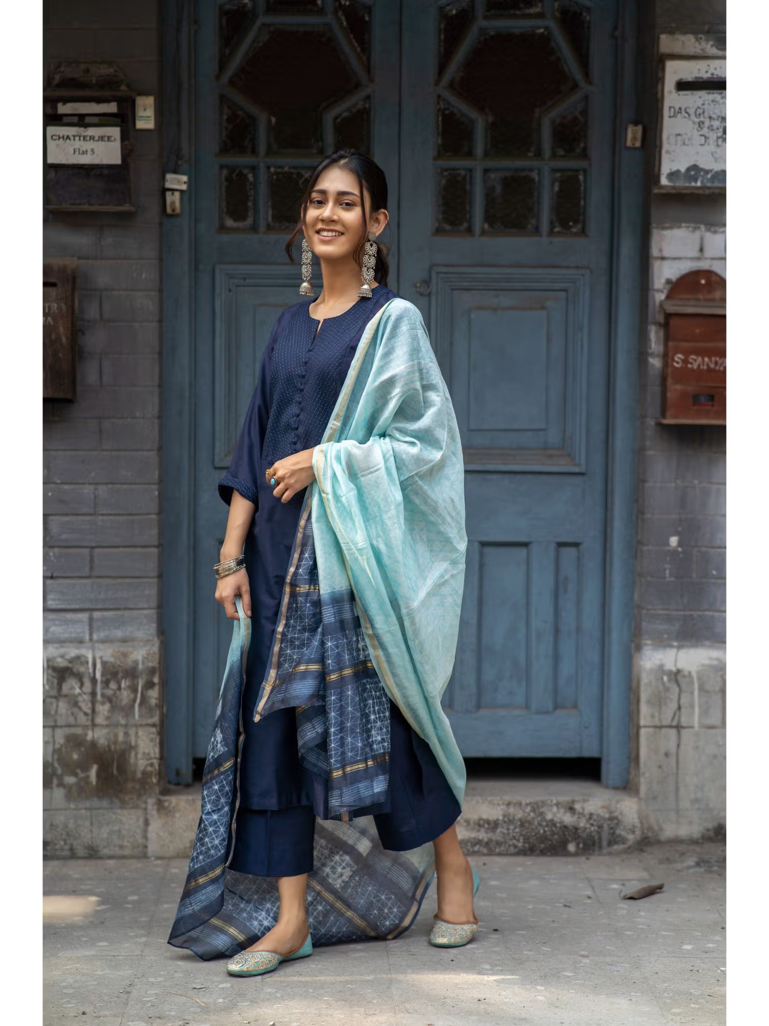 The Hemming Bird Navy Blue Shibori Set (Set of 3)