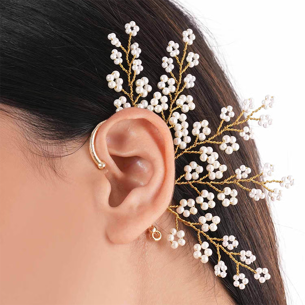 House of D'oro Handcrafted Esfera Earcuff for Women Unique Design