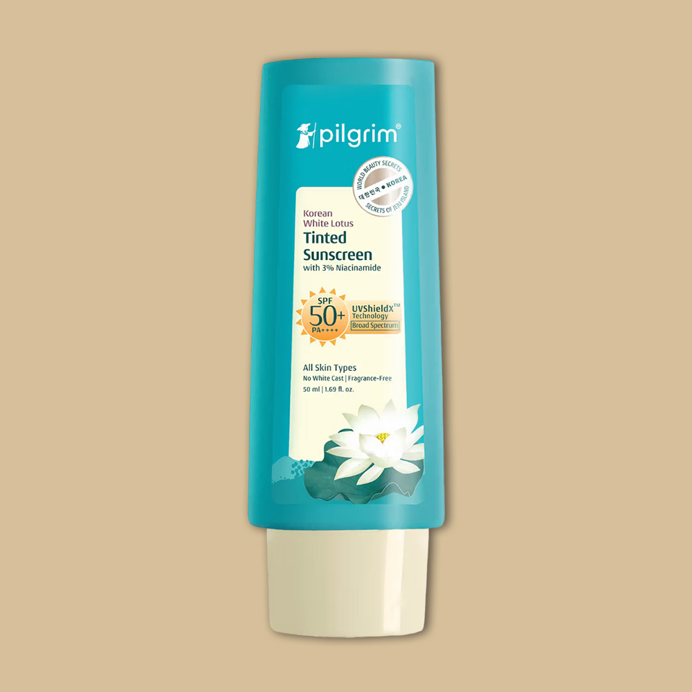 Pilgrim Korean White Lotus Tinted Sunscreen SPF 50+ PA++++