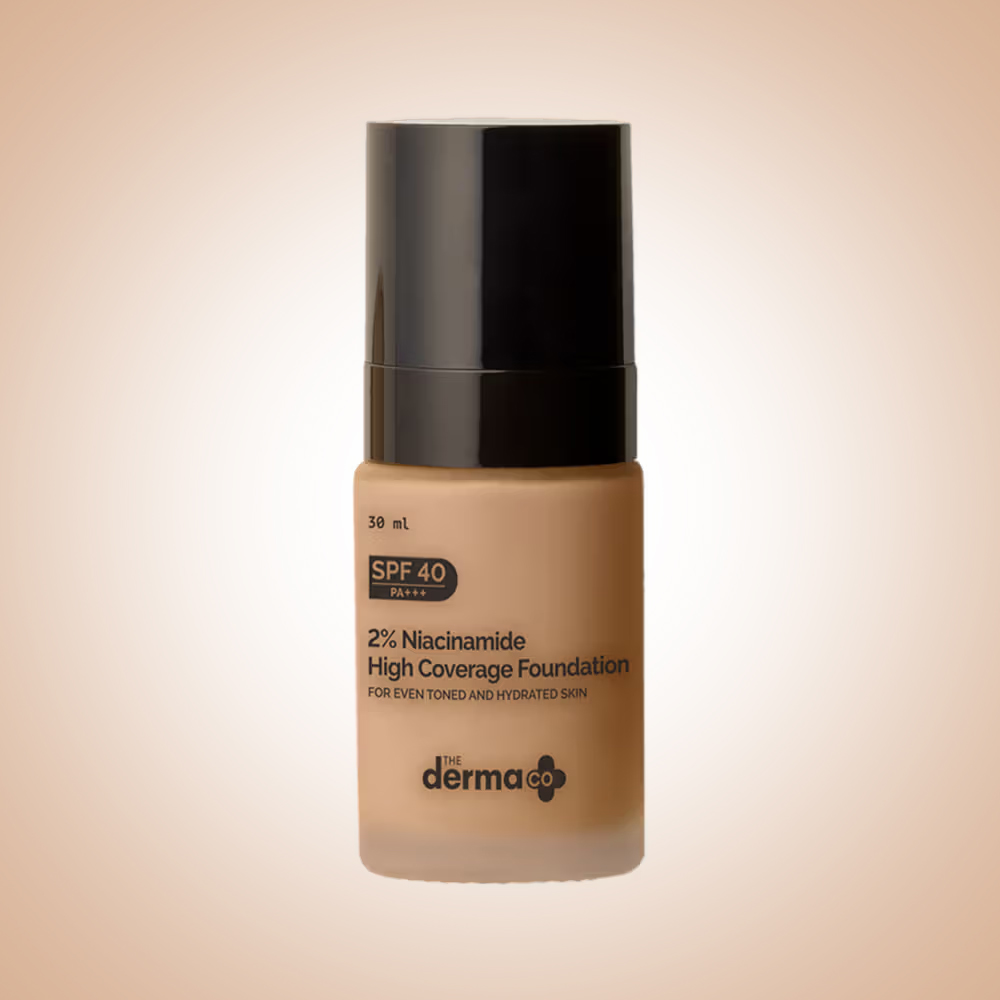 The Derma Co 2% Niacinamide High Coverage Foundation\