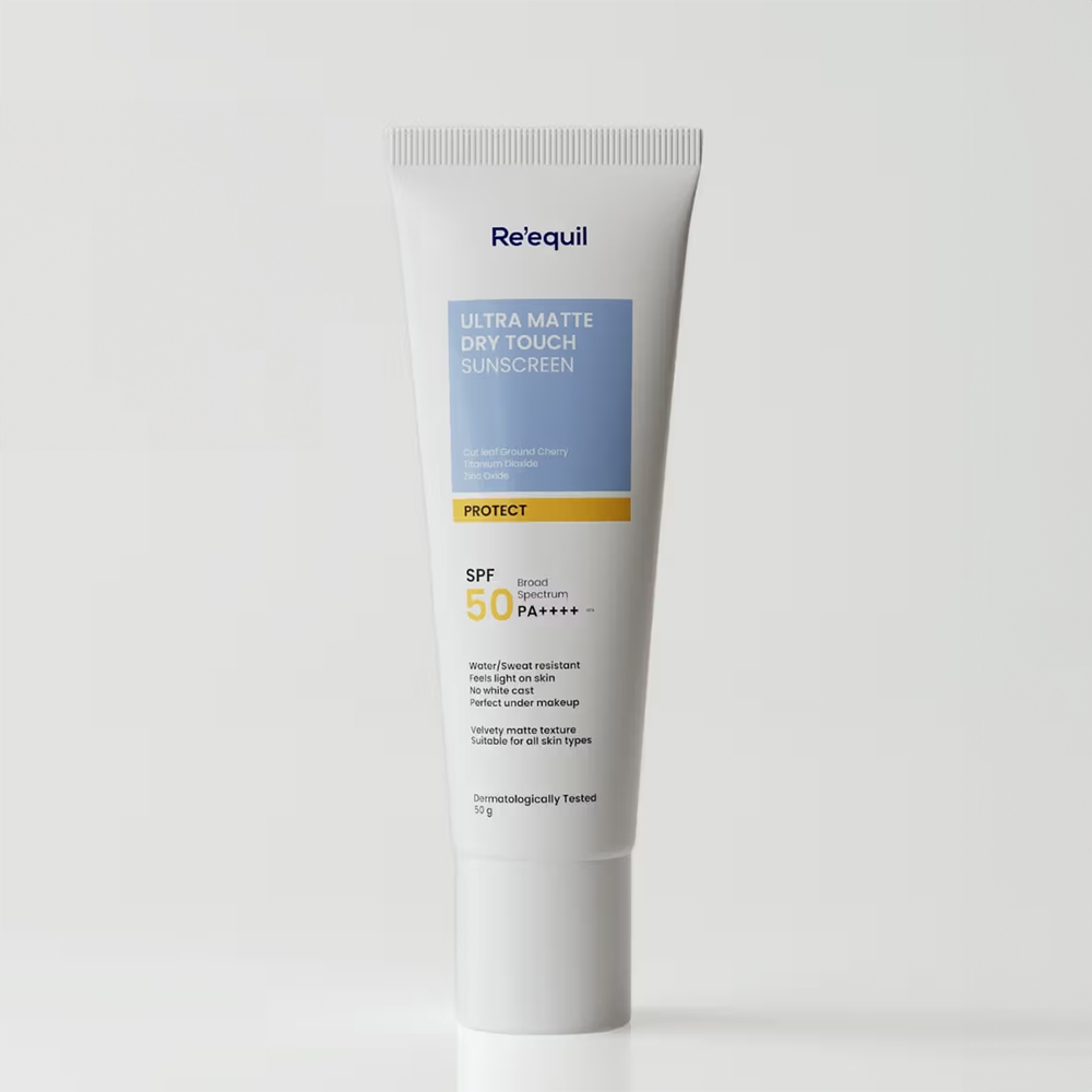 Re'equil Ultra Matte Dry Touch Sunscreen SPF 50 PA++++ Protect