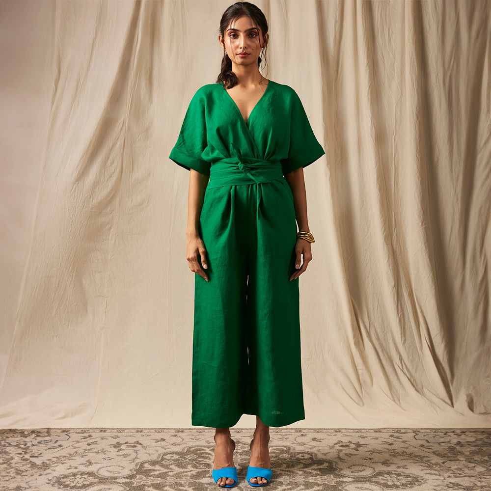 Panna Linen Wrapped Jumpsuit