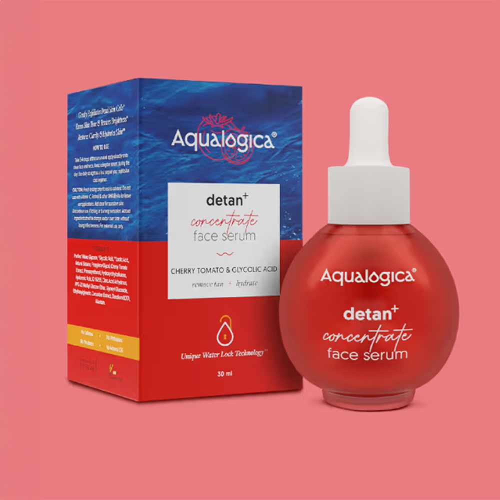 Aqualogica Detan+ Concentrate Face Serum with Cherry Tomato & Glycolic Acid for Tan Removal