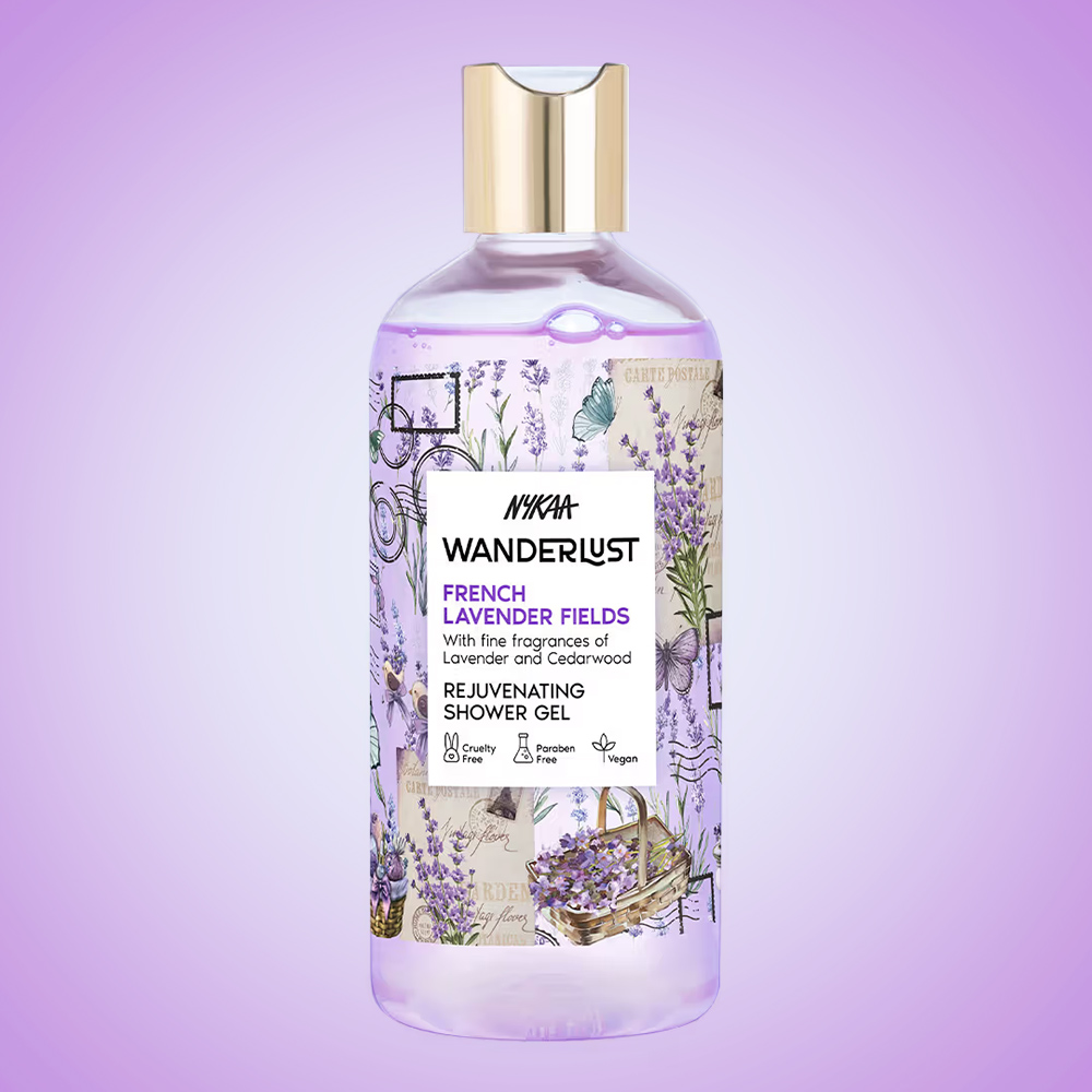 Nykaa Wanderlust French Lavender Floral Fragrance Cleansing Shower Gel With Lavender And Cedarwood