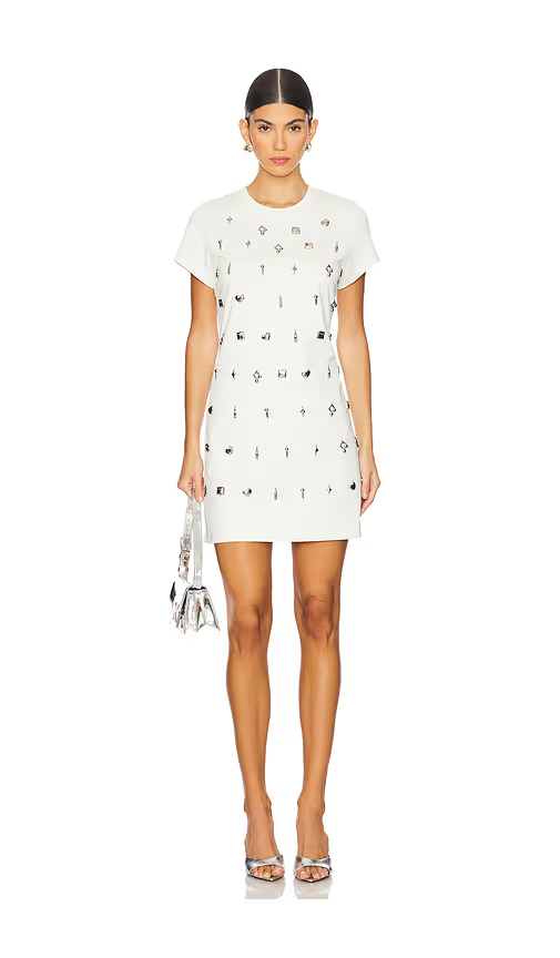 Private Policy Silver Charm T-shirt Dress