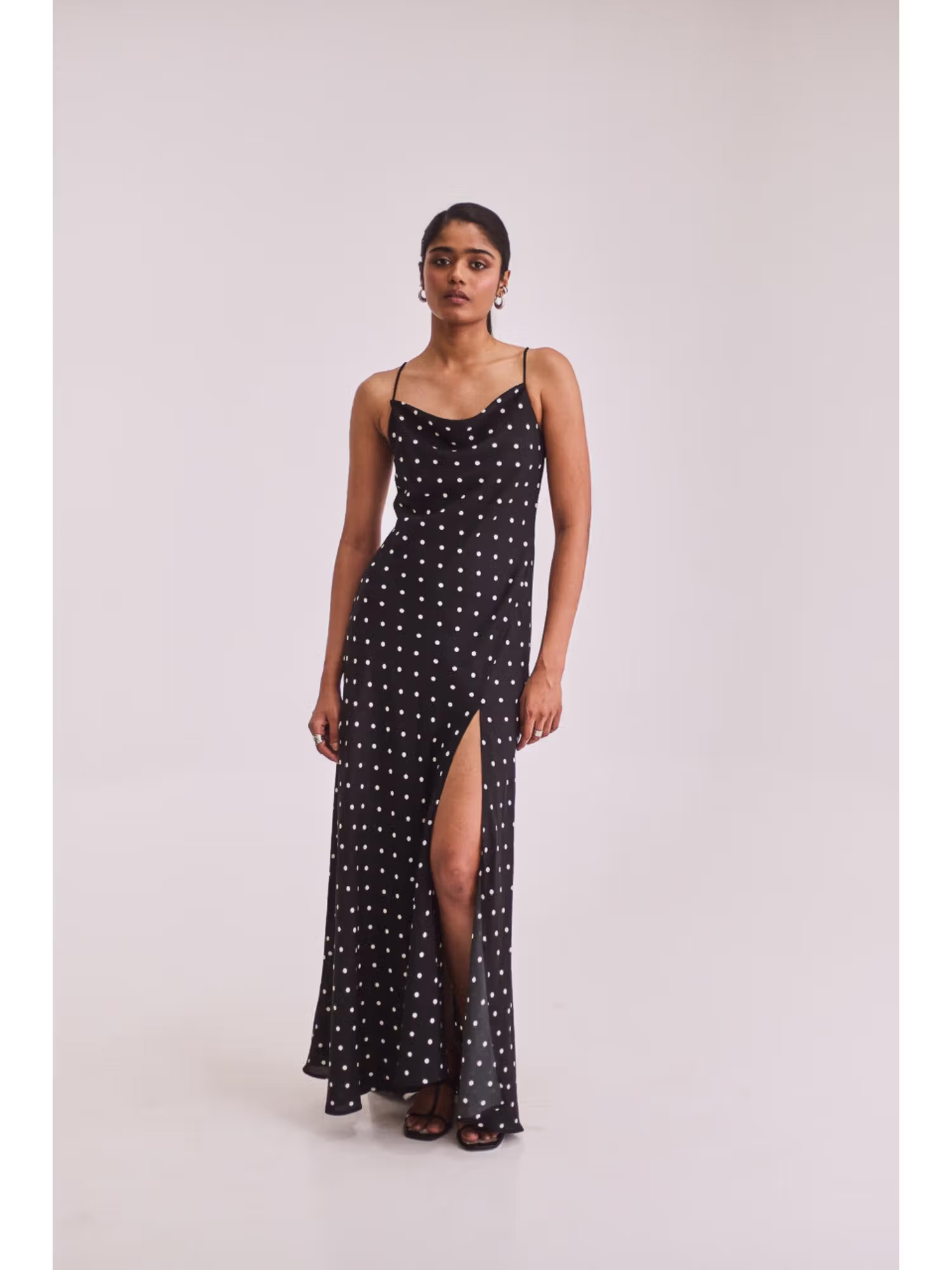 Urban Suburban Black Polka Sleeveless Dress