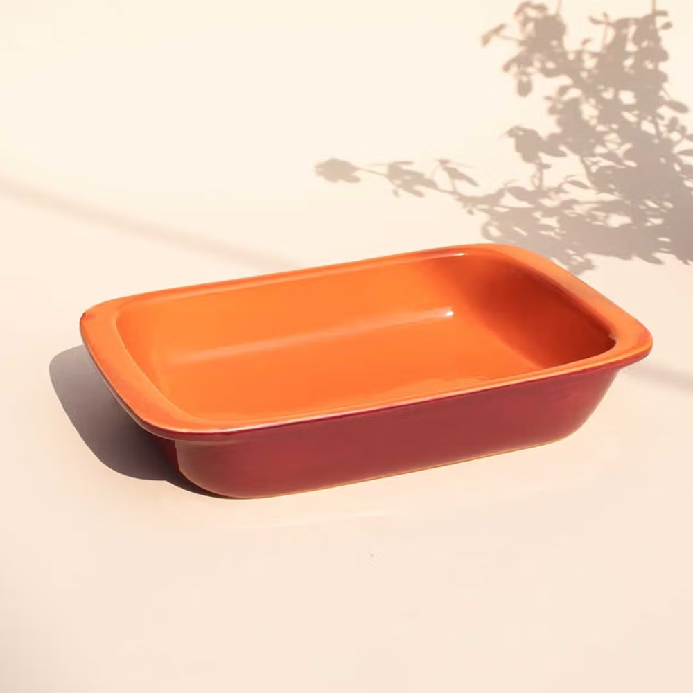 Freedom Tree Solid Orange Baking Dish