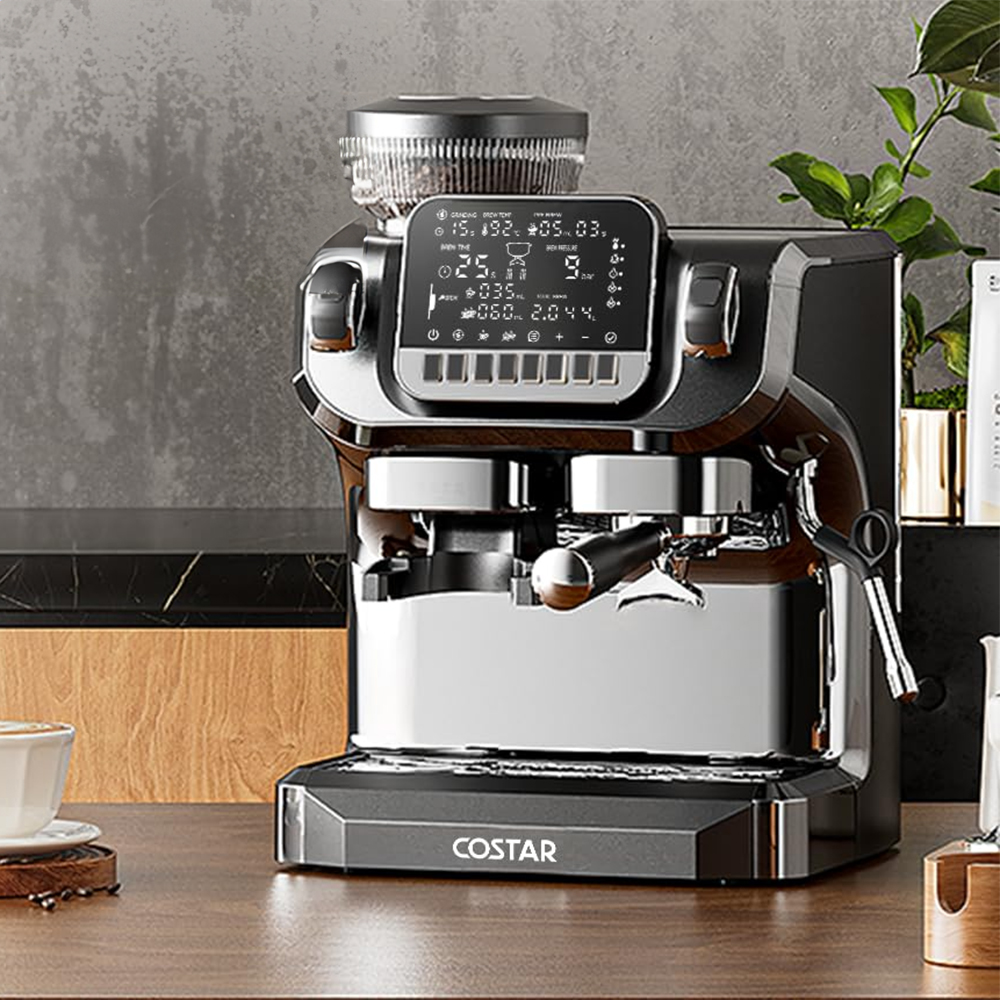 COSTAR Professional Espresso Machine with Grinding & Frothing