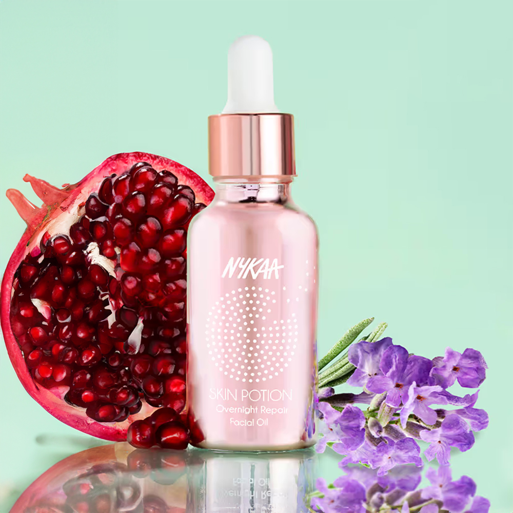 Nykaa Naturals Skin Potion Overnight Repair Skincare Face Oil Serum for Pore Tightening