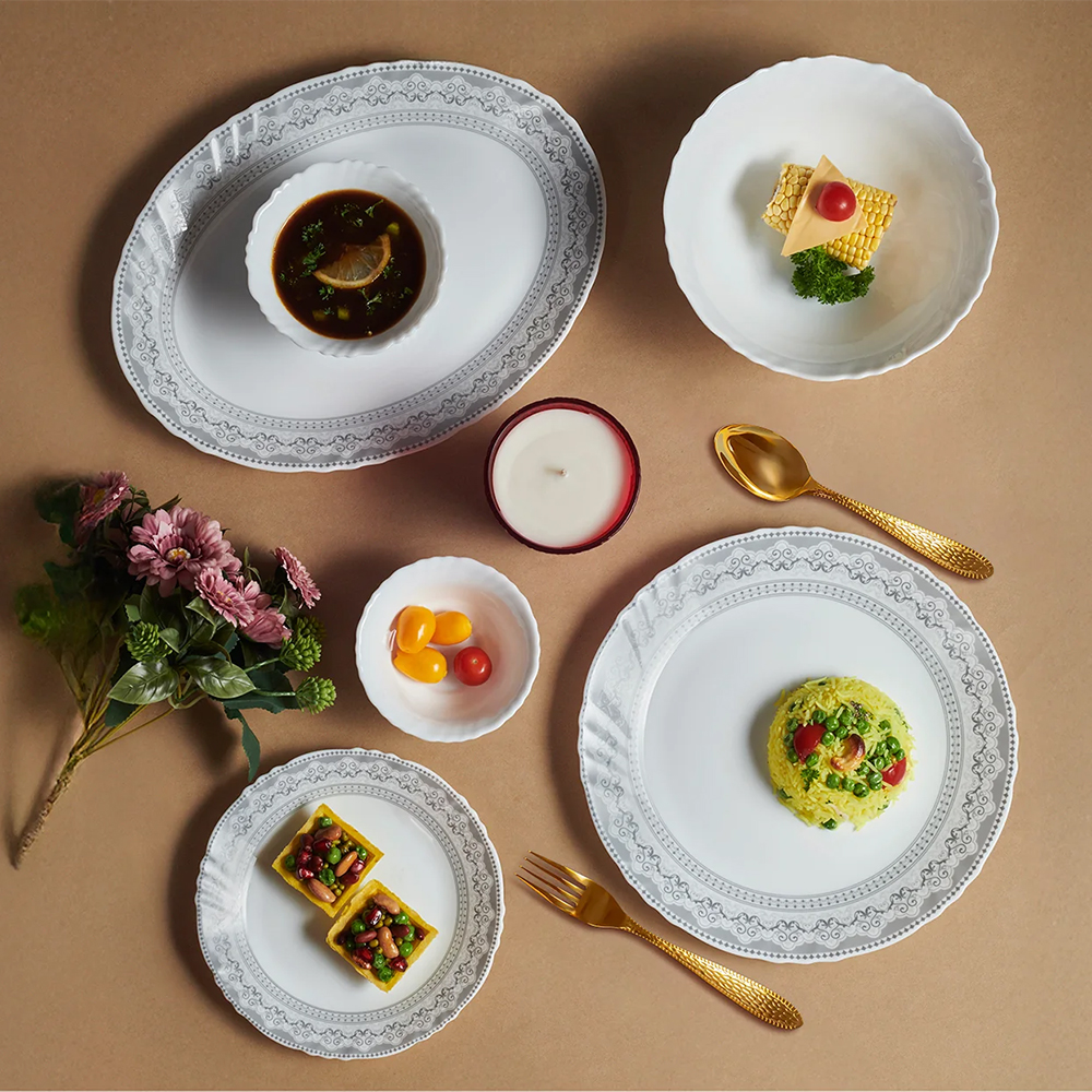 Imperial Plus Opalware Dinner Set, Oxford