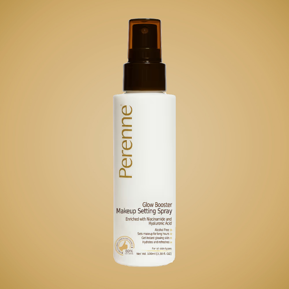 Perenne Glow Booster Makeup Setting Spray,Alcohol free & Enriched with Niacinamide & Hyaluronic Acid