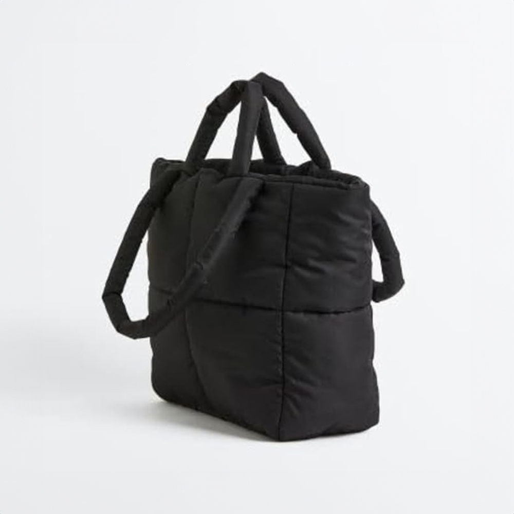 Auva Women's Quilted Puffer Tote Bag