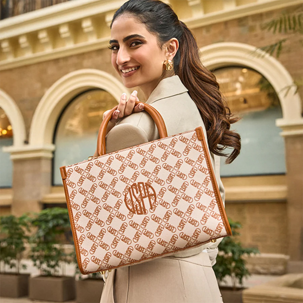 U.S. Polo Assn Kate Monogram Tote Bag