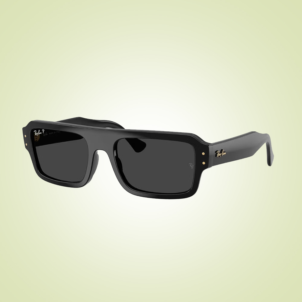 Ray Ban Rectangular Black Sunglasses