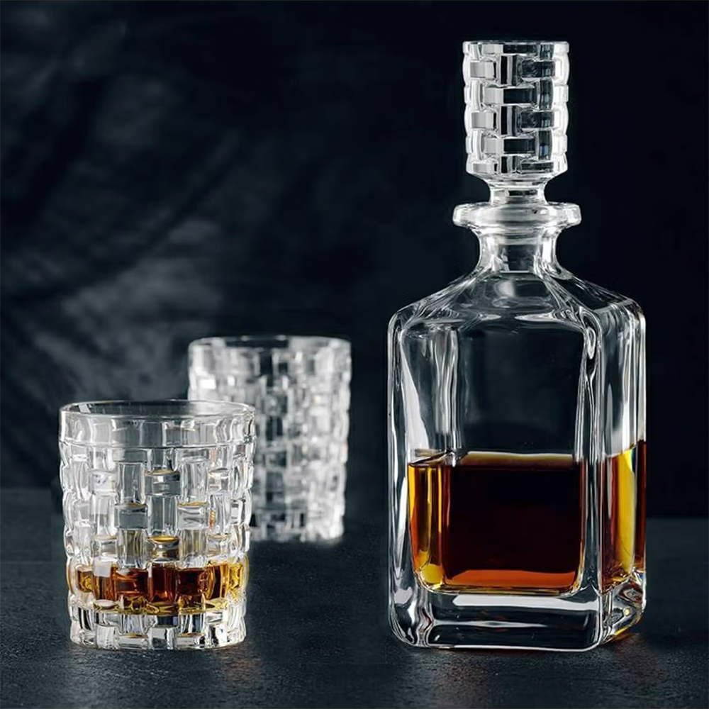 NACHTMANN Solid Decanter And Glass 3 Pcs Set