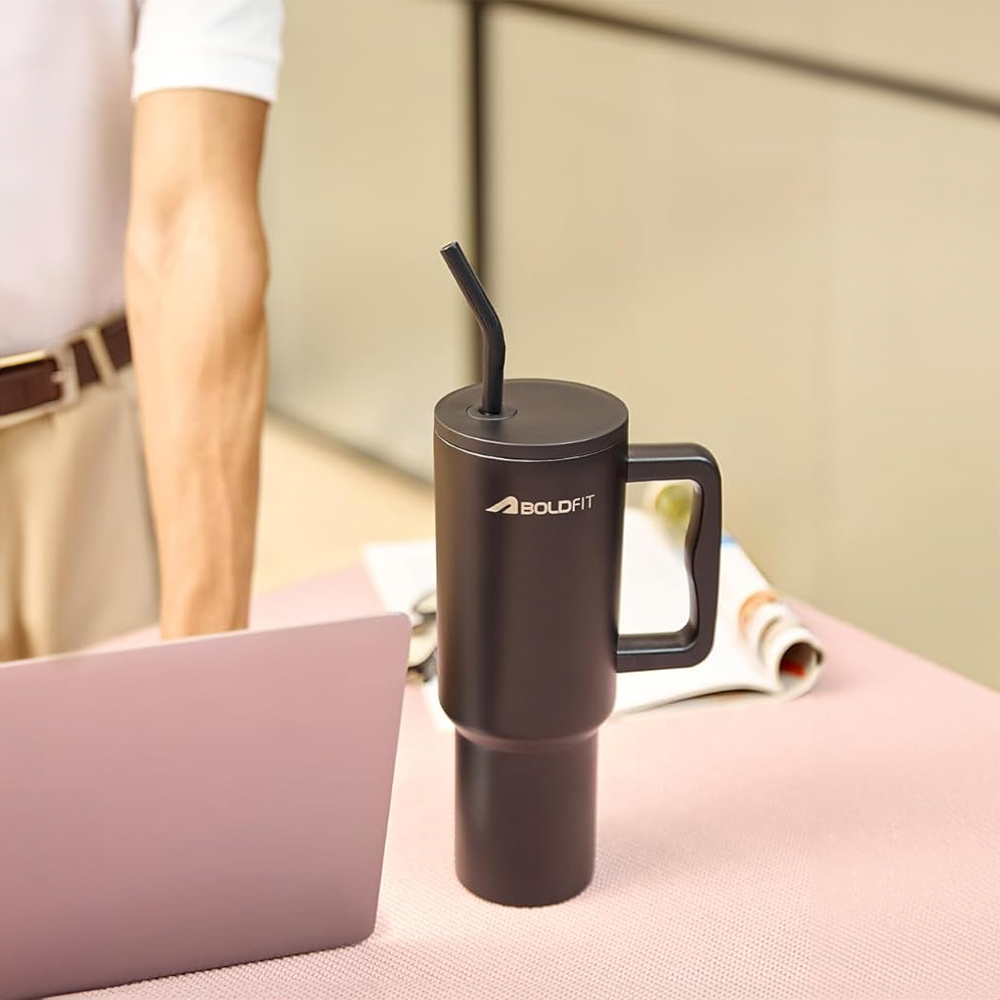 Boldfit Tumbler Bottle Water Bottle with Lid and Straw