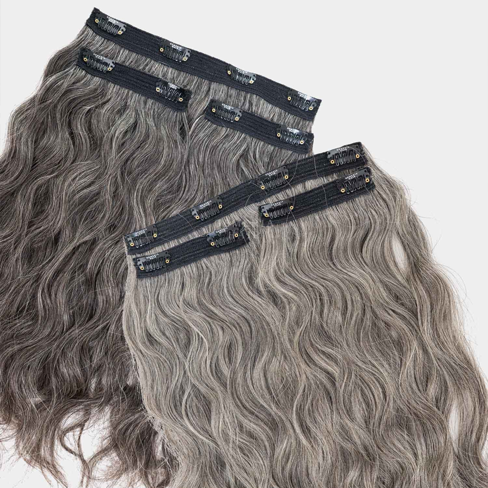 Grey Hair | Classic | 3 piece Set Clip-In Hair Volumizer