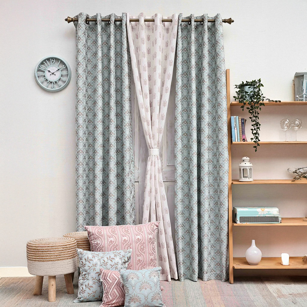 2Mehraab-Sheer Combo Pack Of 3 Curtain