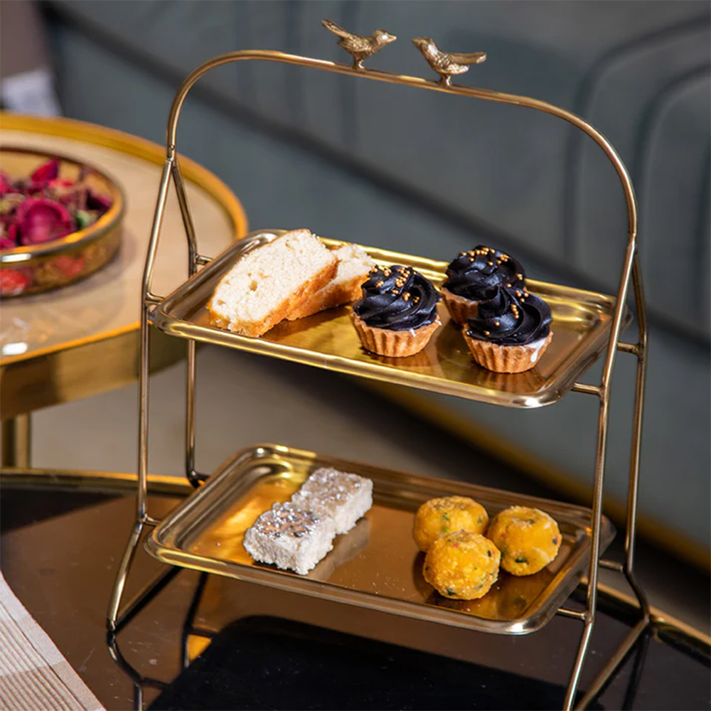 2 Tier Birdie Serving Tray / Platter