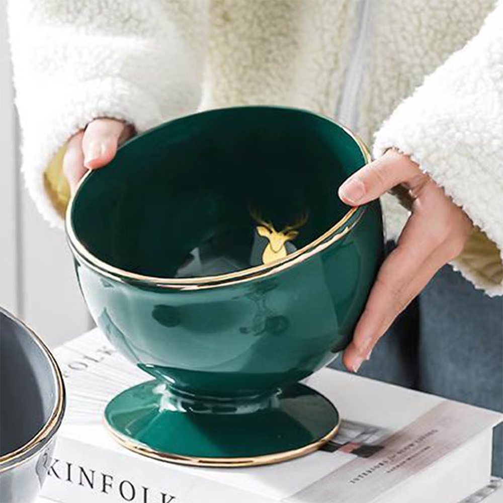 Smokey Cocktail Mini Round Platter (Green)