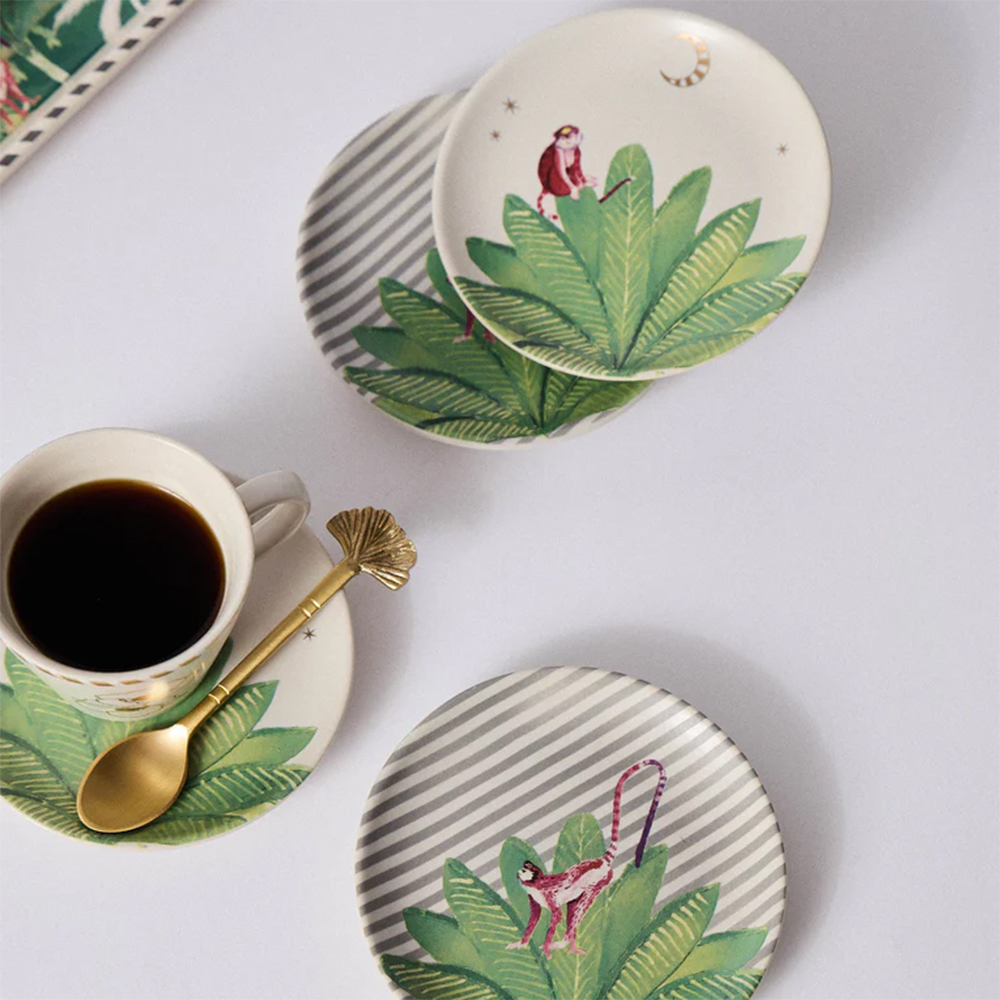 Ceylon Trail Tea Plates - Set of 4