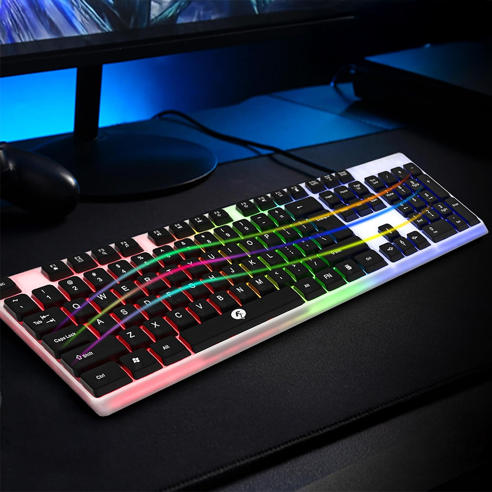 Frontech Wired Gaming Keyboard with 104 Keys