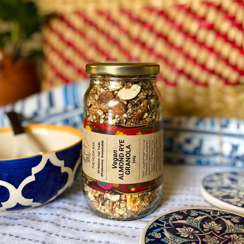 The Huda Bar Almond Rye Granola