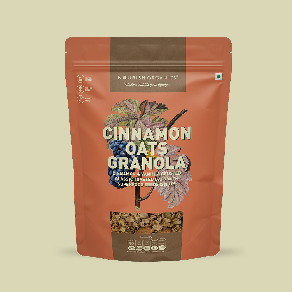 Nourish Organics	 Cinnamon Oats Granola