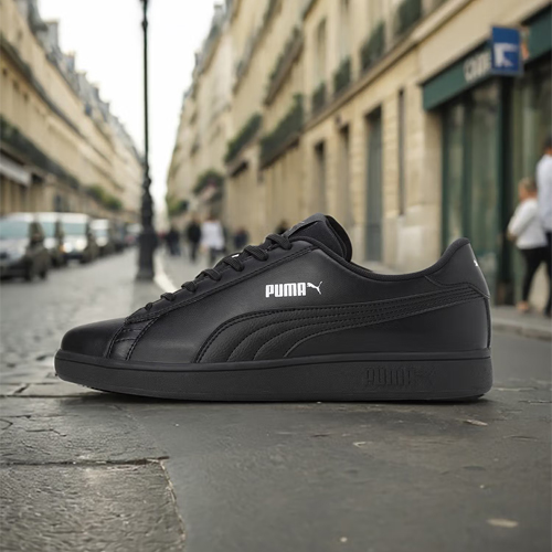 Puma Smashic Unisex Black Sneakers