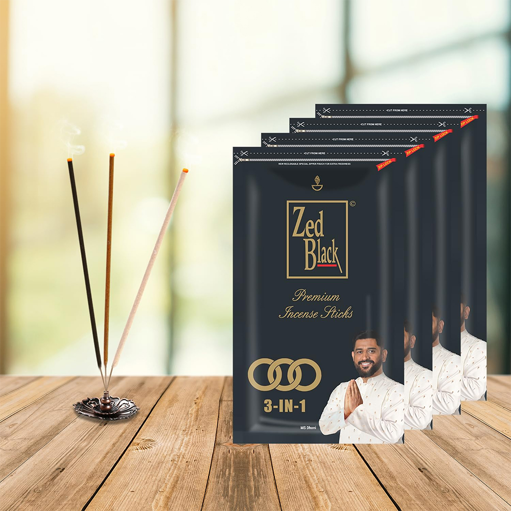 Zed Black 3 In 1 Premium Incense Sticks