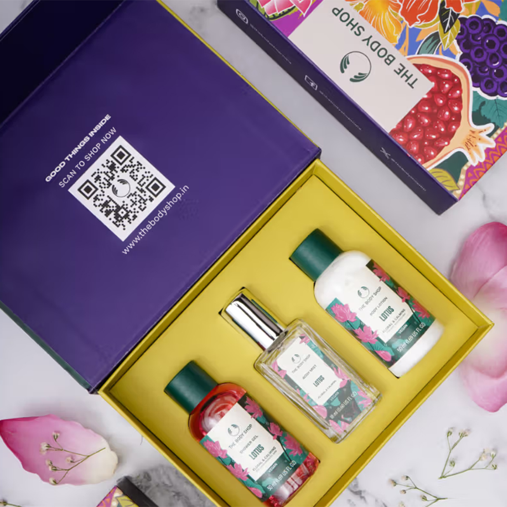 The Body Shop Lotus Shower Gel, Body Lotion & Body Mist Gift Set