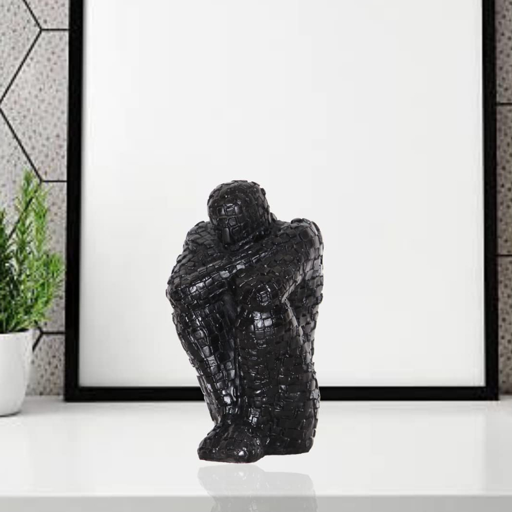 MISS PEACH Antique Man Human Statue