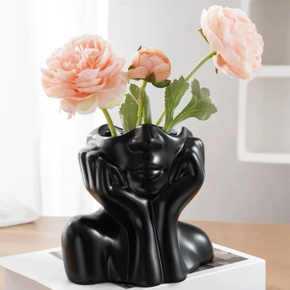 Resin Vase Human Body Shape Home Decoration Art Vase