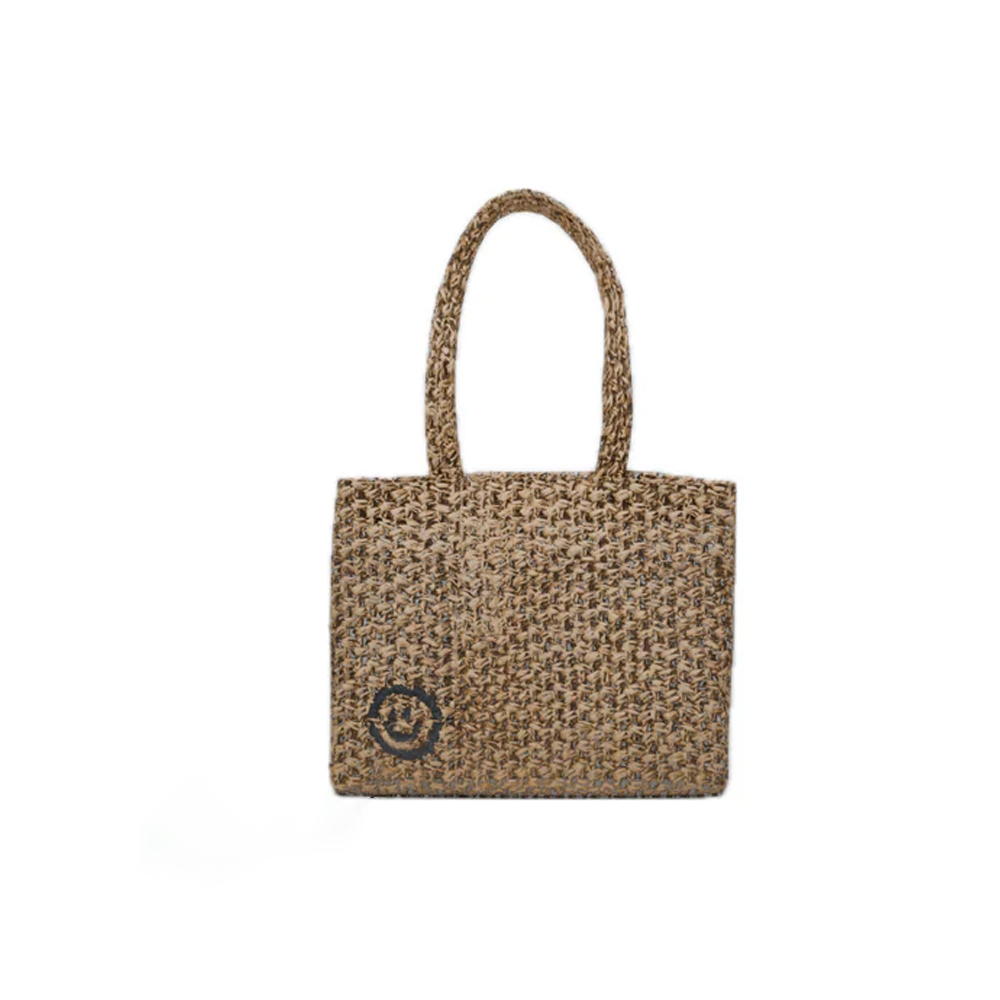 Custom Raffia Mini Tote Bag