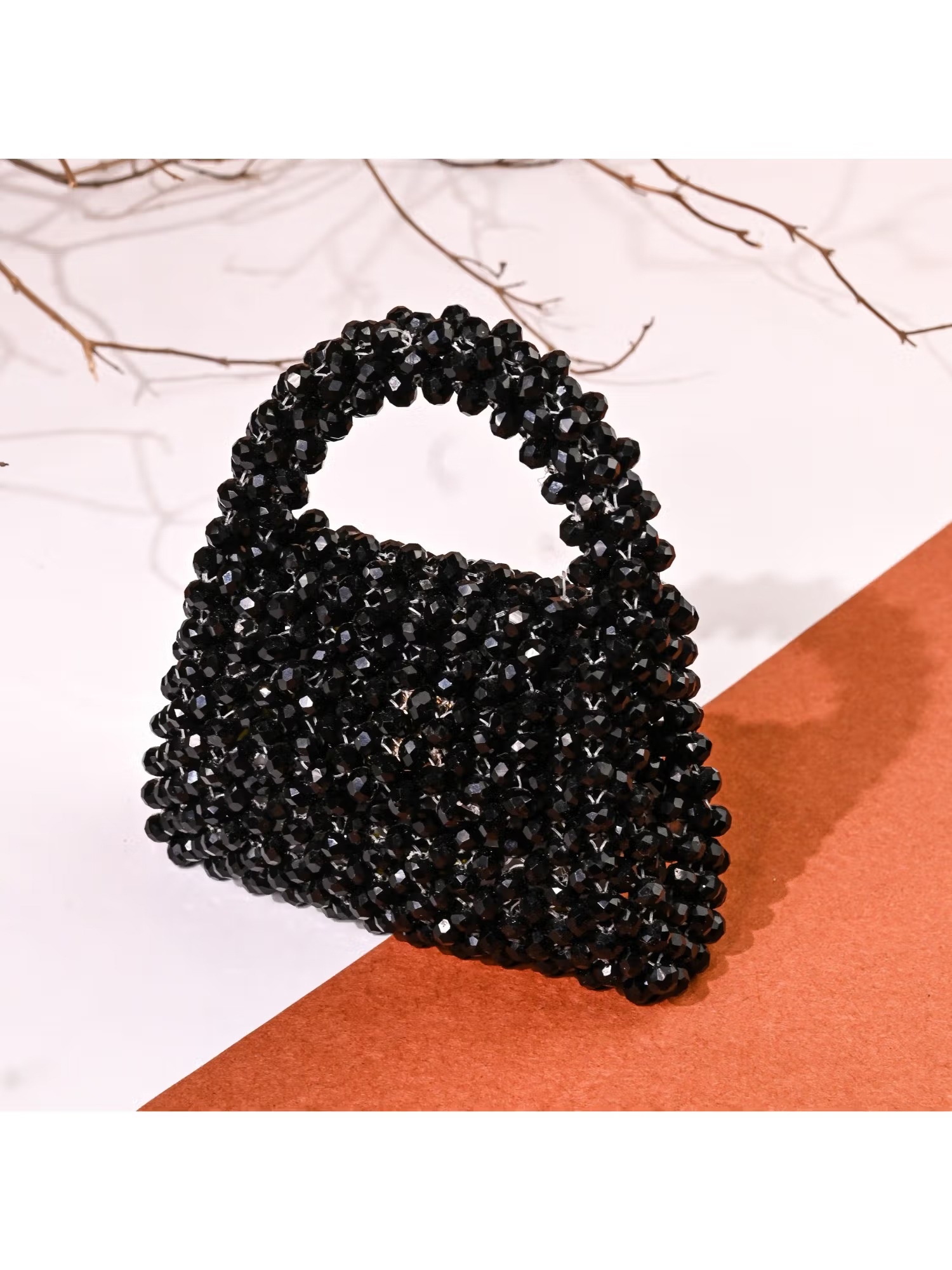 sugarcrush Mini Me Crystal clutch-Black