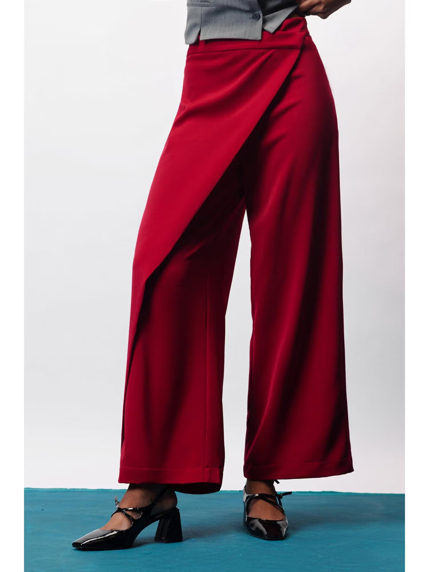 FREAKINS Red Rush Pareo Korean Pant