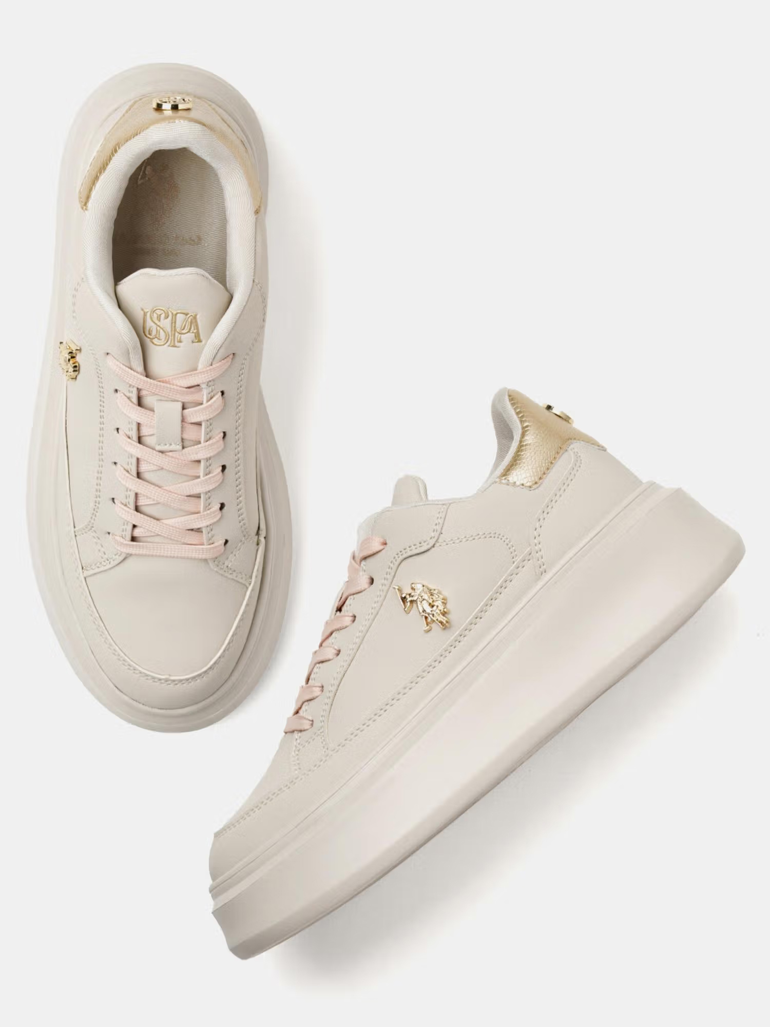 U.S. POLO ASSN. ELEANOR 3.0 Women Sneakers - Beige