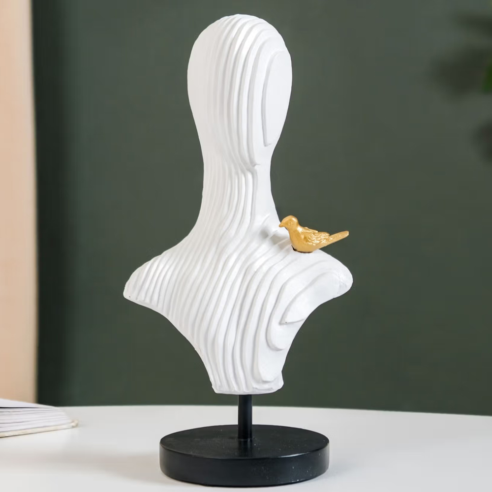 Nestasia Nordic Contour Human Bust Resin Sculpture